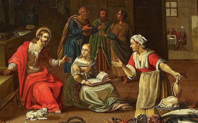 Jesus na casa de Marta e Maria Jesus na casa de Marta e Maria