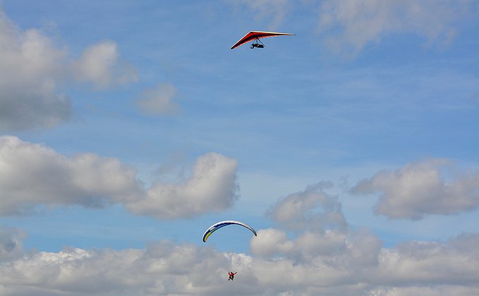 Asa delta no céu