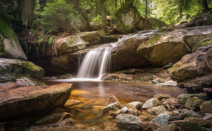 Água da cachoeira