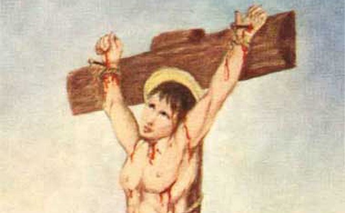 São Dimas crucificado