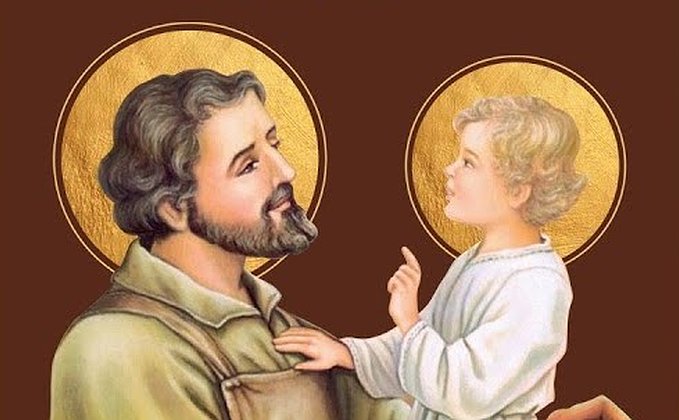 São José e o menino Jesus